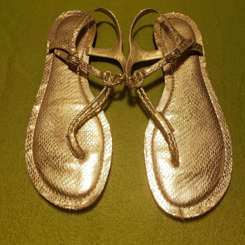 Gold Enzo Angiolini Sandals
